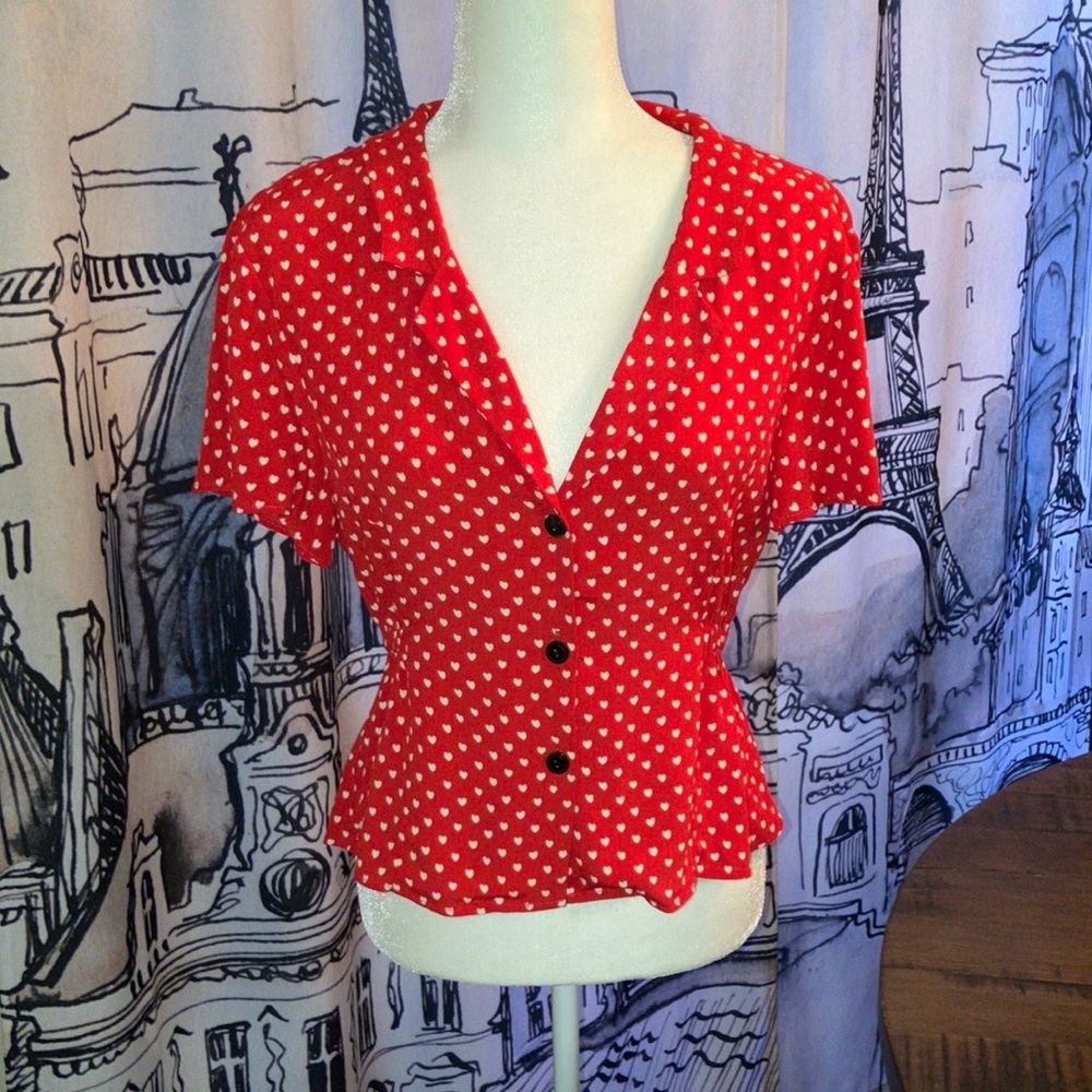 Zara Heart Blouse